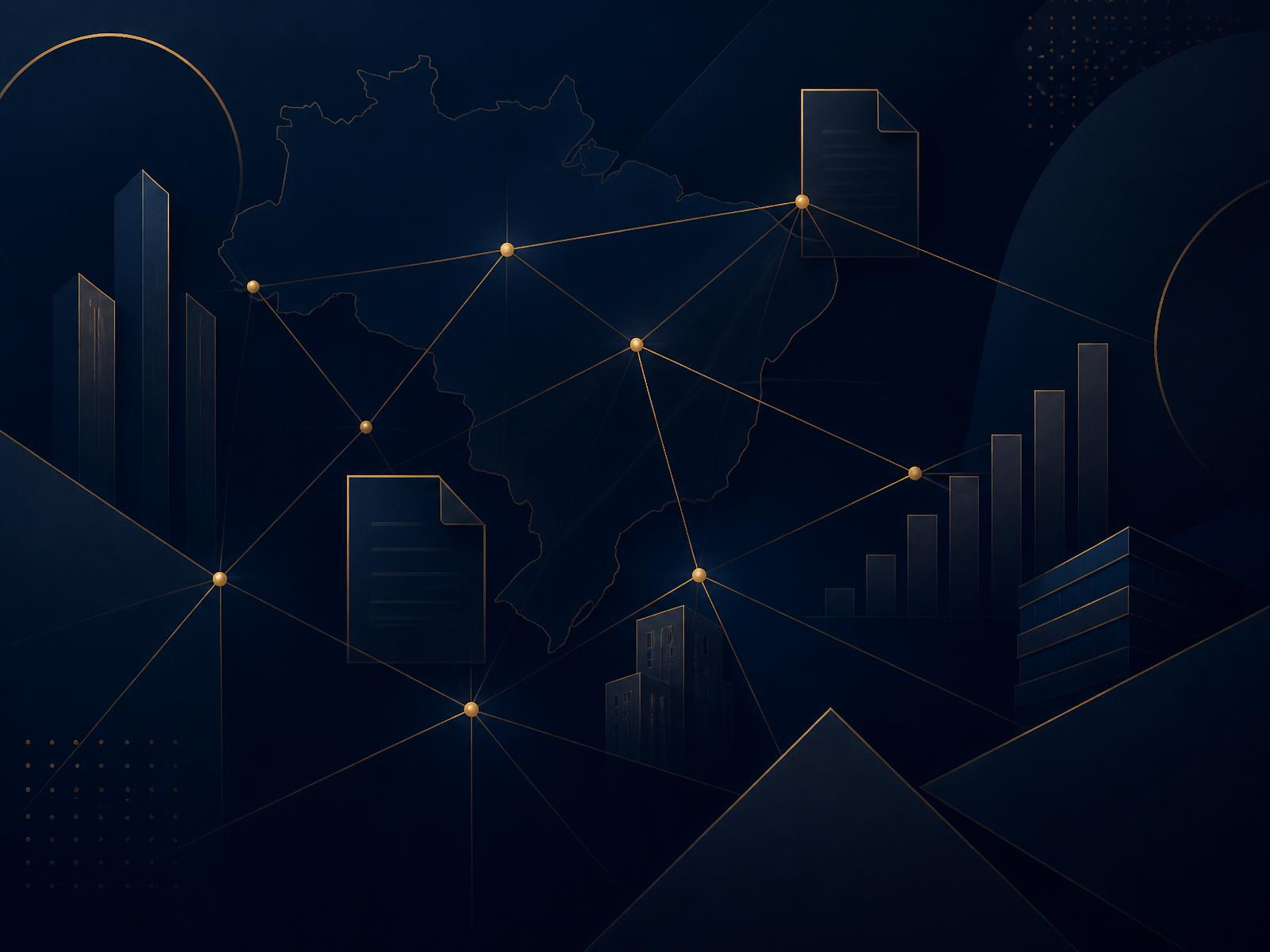 Composição abstrata de conexões entre empresas privadas e o mercado público brasileiro